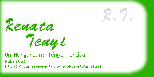 renata tenyi business card